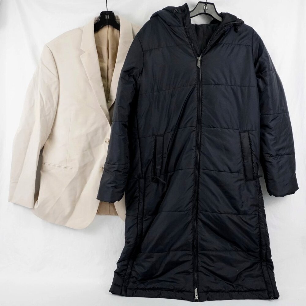 Holloway Womens Cold Secure Long Puffer Hooded Jacket Coat in Black NWOT Size M